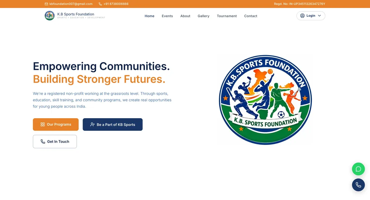 KB Sports hero screenshot