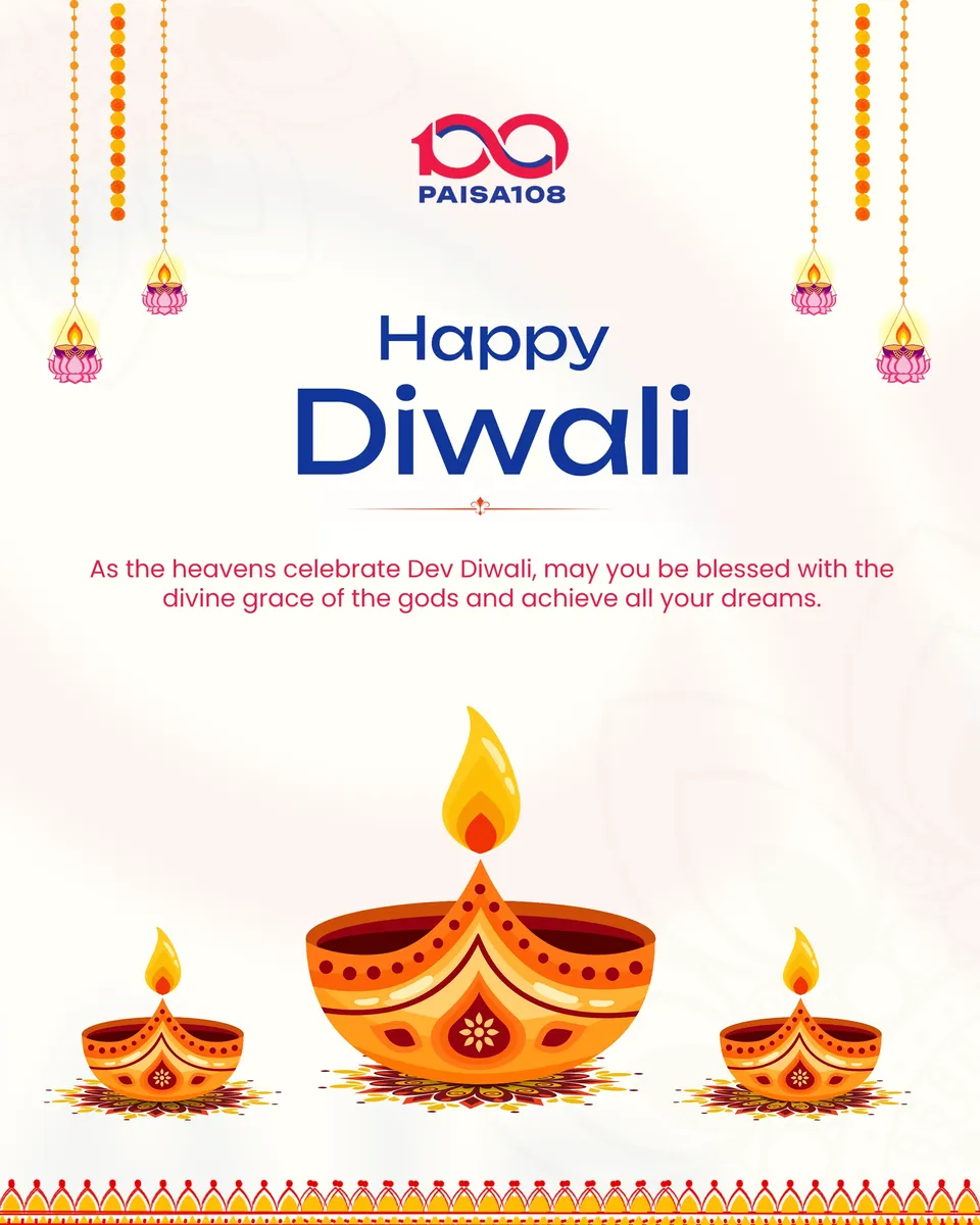 diwali festival greeting creative post