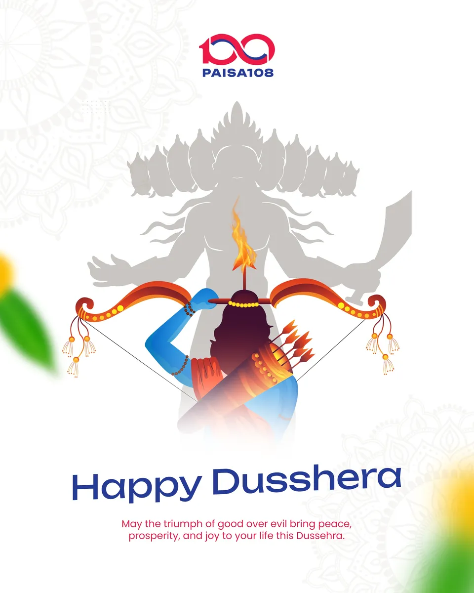 dusshera festival wishes social post