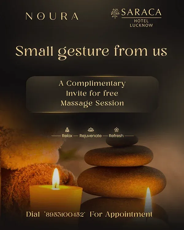 noura saraca hotel complimentary massage post