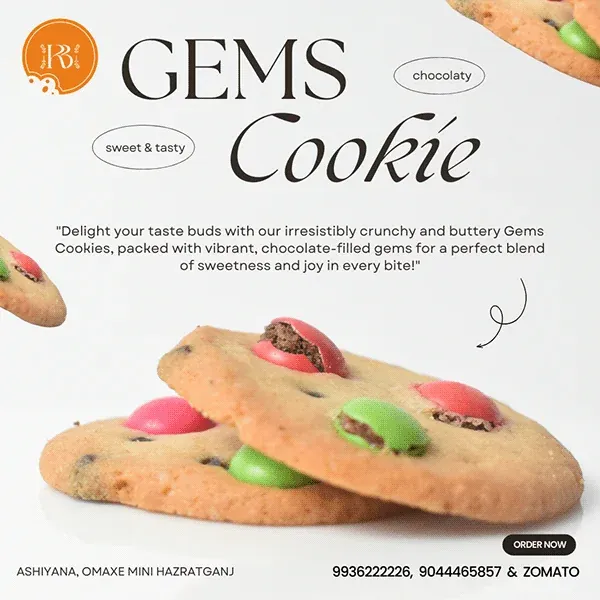 rb bakery gems cookie promotional post